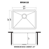 Ruvati Savona Pro Undermount Laundry Utility Sink, 16-Gauge Stainless Steel
