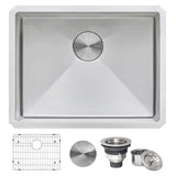 Ruvati Savona Pro Undermount Laundry Utility Sink, 16-Gauge Stainless Steel