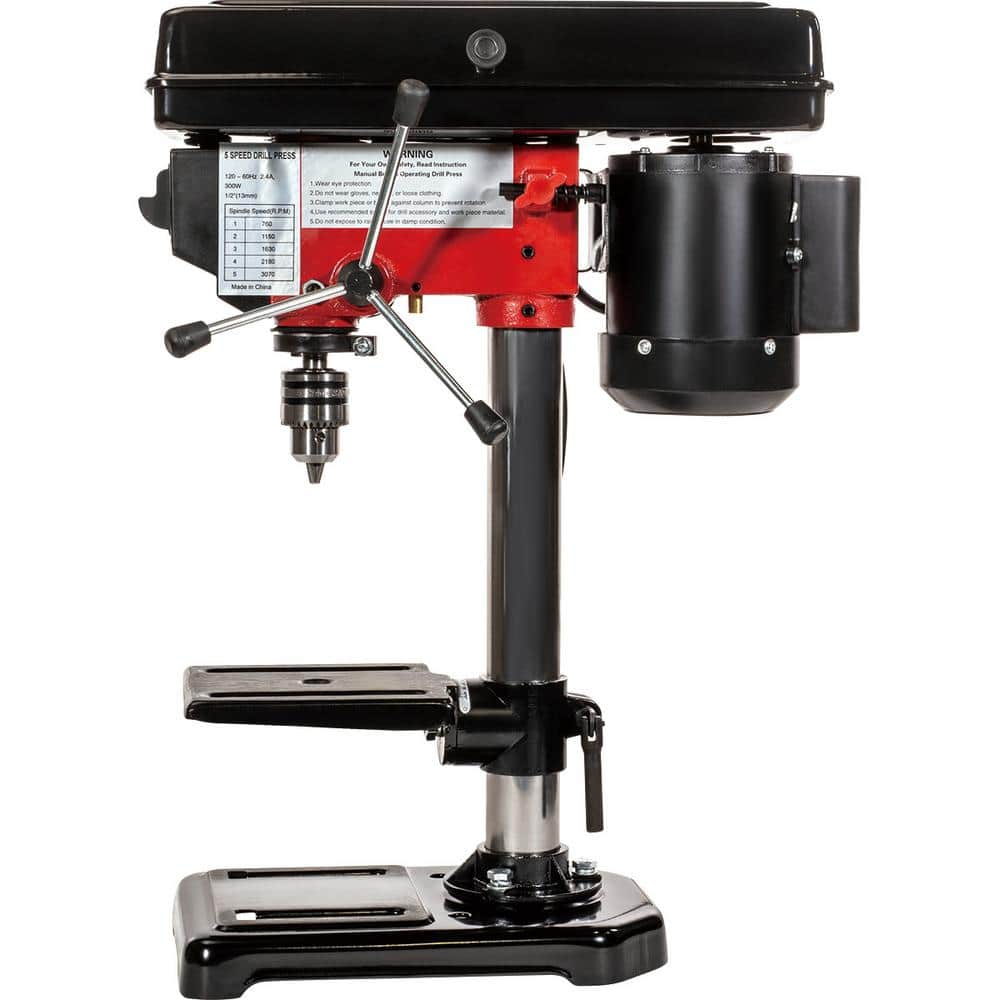 Stark 8 in. Stationary Benchtop 5-Speed Wood Workbench Drill Press