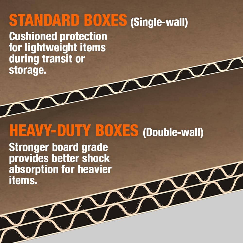 The Home Depot 17 in. L x 11 in. W x 11 in. D Small Moving Box with Ha – Super Arbor