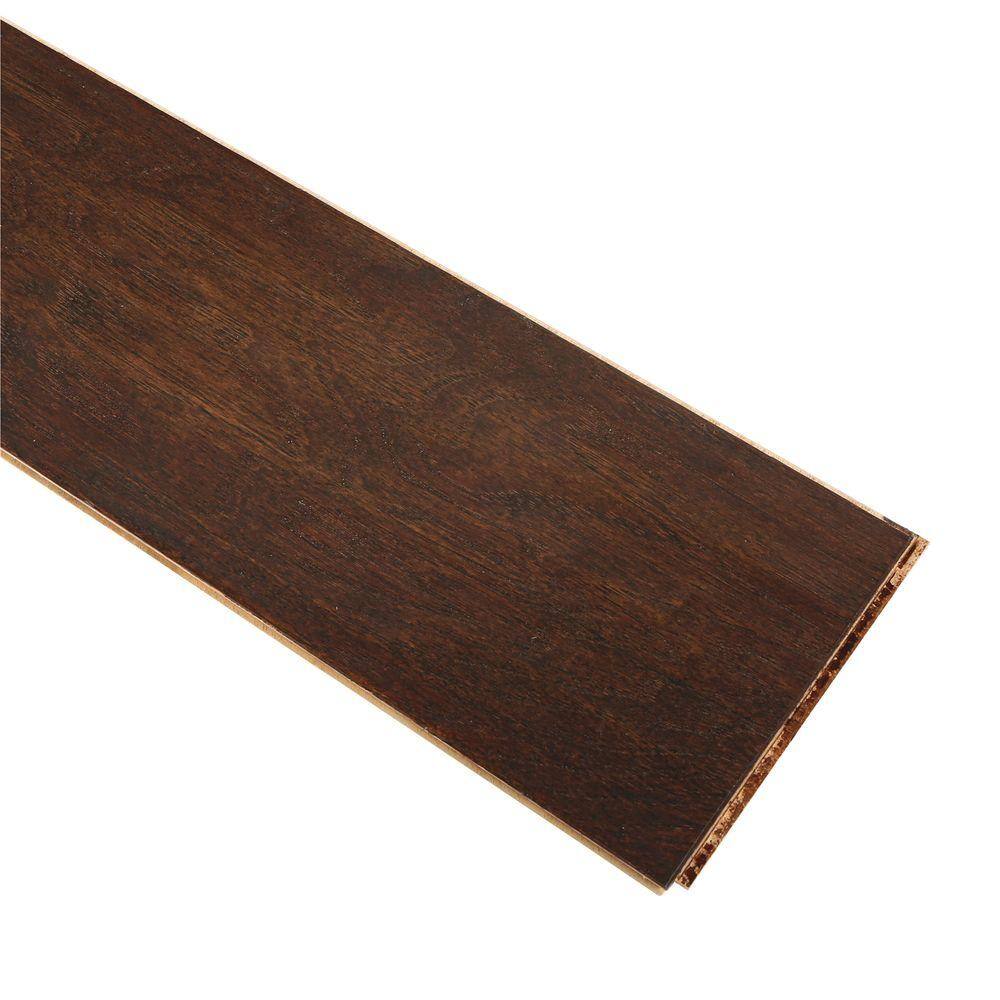 tobacco barn laminate flooring Bruce American Vintage Tobacco Barn Hickory 3/8 in. T x 5 in. W T+G Hand Scraped Engineered Hardwood Flooring (25 sq.ft./ctn)