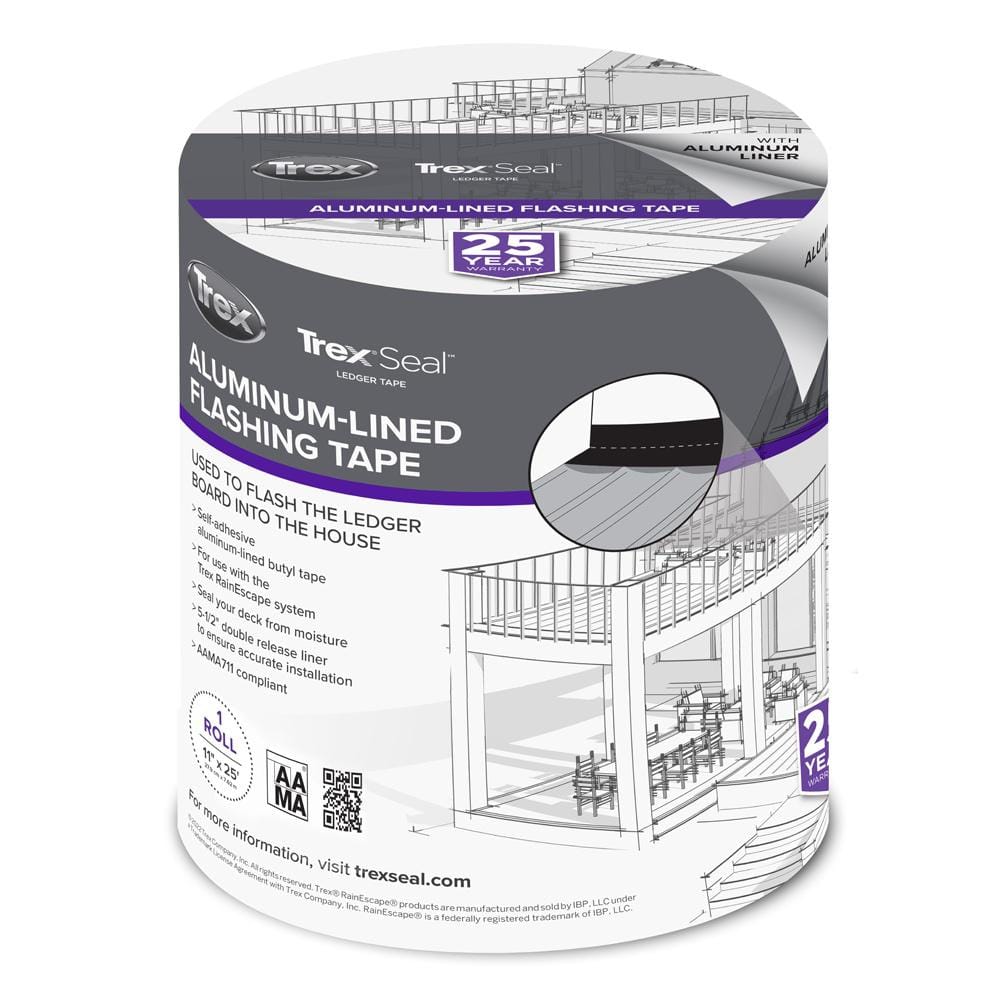 Trex RainEscape Butyl Waterproof Tape Roll 4 In. X 50 Ft