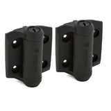 Tru-Close D&D 2-7/8 in. x 3-3/4 in. Black Self-Closing Metal Gate Hinge (2-Pack)