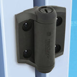 Tru-Close D&D 2-7/8 in. x 3-3/4 in. Black Self-Closing Metal Gate Hinge (2-Pack)