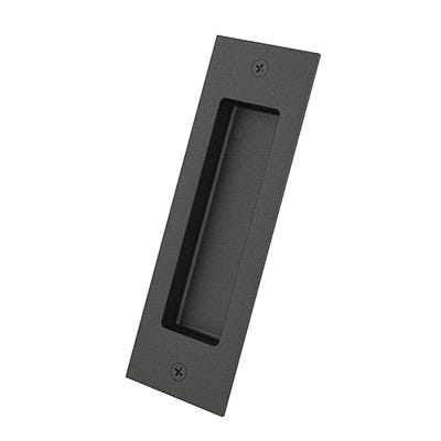 U.S. Futaba Steel Flush Barn Door Handle, 165 mm L x 53 mm W, 142 mm CC, Powder-Coated - image 1