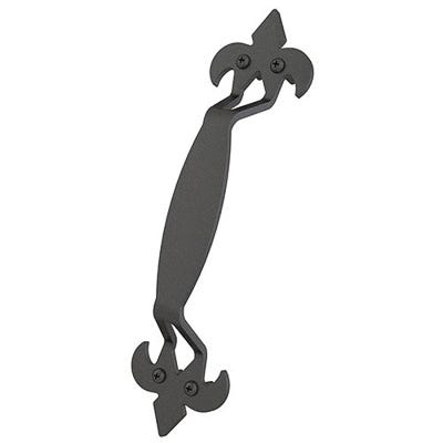 U.S. Futaba Extended Flush Steel Barn Door Handle, 142 mm CC, 203 mm L, Matte Black, Oil Rubbed Bronze or Satin Nickel Powder-Coated Finish - image 1