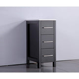 Vanity Art Ravenna 60 in. W Bathroom Vanity in Espresso with Double Basin in White Engineered Marble Top and Mirror