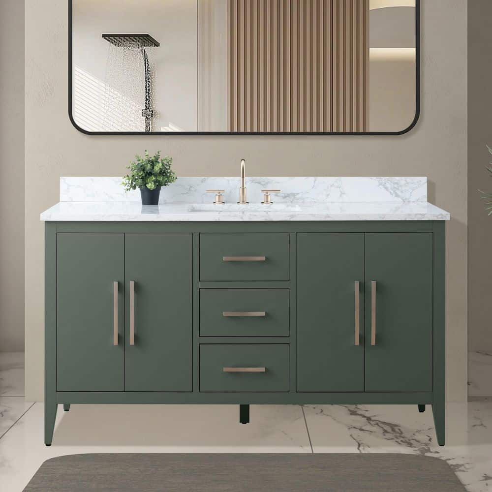 A single green leaf against a white background.