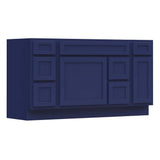 Vanity Art 60 in. W x 21 in. D x 32.5 in. H Bath Vanity Cabinet without Top in Blue