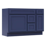 Vanity Art 48 in. W x 21 in. D x 32.5 in. H Bath Vanity Cabinet without Top in Blue