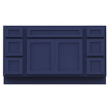 Vanity Art 60 in. W x 21 in. D x 32.5 in. H Bath Vanity Cabinet without Top in Blue