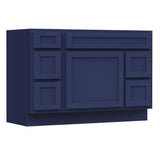 Vanity Art 48 in. W x 21 in. D x 32.5 in. H Bath Vanity Cabinet without Top in Blue