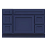 Vanity Art 48 in. W x 21 in. D x 32.5 in. H Bath Vanity Cabinet without Top in Blue