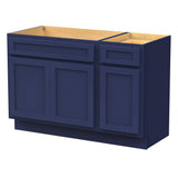Vanity Art 45 in. W x 21 in. D x 32.5 in. H Bath Vanity Cabinet without Top in Blue