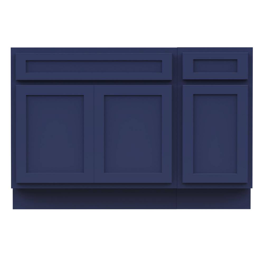 Vanity Art 45 in. W x 21 in. D x 32.5 in. H Bath Vanity Cabinet without Top in Blue
