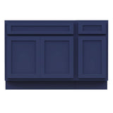 Vanity Art 45 in. W x 21 in. D x 32.5 in. H Bath Vanity Cabinet without Top in Blue