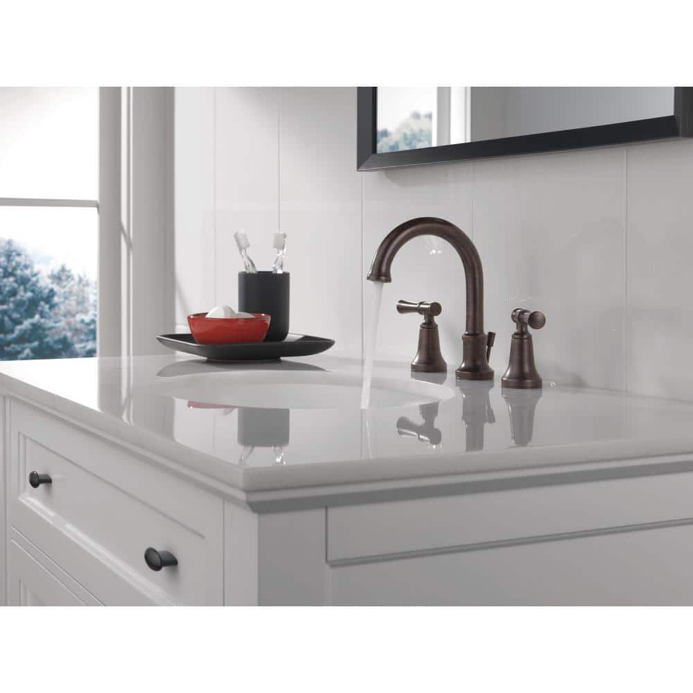 Delta Chamberlain 8 in. Widespread 2-Handle Bathroom Faucet in Venetian Bronze