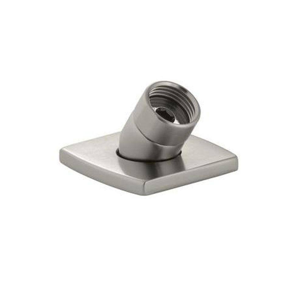 A single green leaf against a white background.