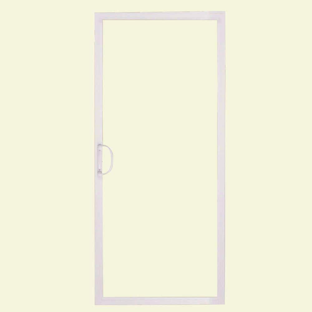 72 in. x 80 in. 50 Series White Vinyl Sliding Patio Door Moving Panel, Universal Handing