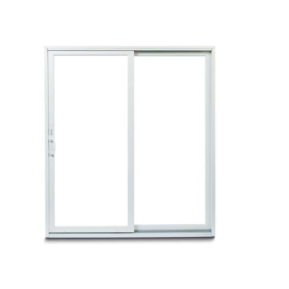 70-1/2 in. x 79-1/2 in. 200 Series White Right-Hand Perma-Shield Gliding Patio Door w/ White Int & Satin Nickel Hardware