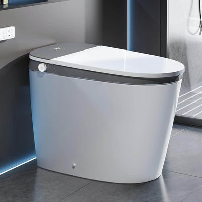 ANGELES HOME Elongated Smart Toilet Bidet with Automatic Features & Night Light
