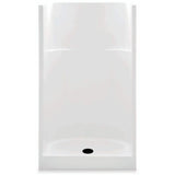 Everyday AcrylX 36 in. x 36 in. x 72 in. 1-Piece Shower Stall with Center Drain in White