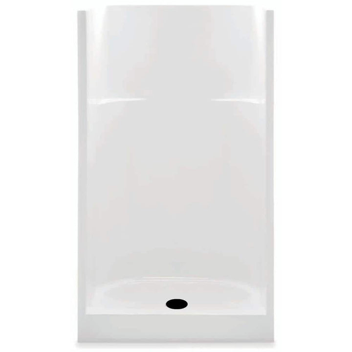 Everyday AcrylX 36 in. x 36 in. x 72 in. 1-Piece Shower Stall with Center Drain in White