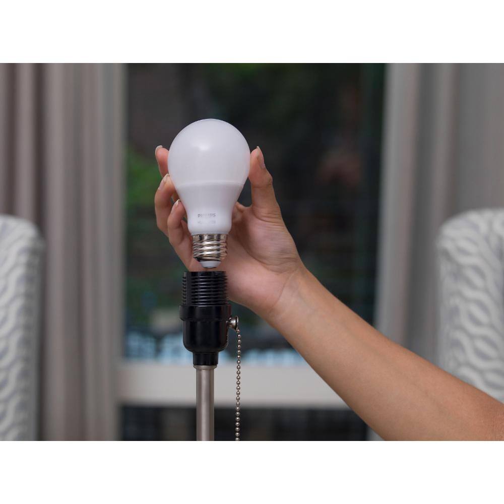 Philips White Ambiance Smart Wireless Lighting Recipe Kit – 1 A19 LED (60W Equivalent) Dimmable Bulb + Remote Dimmer Switch
