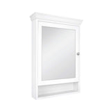 Glacier Bay 23-1/2 in. W x 32-1/2 in. H Framed Surface-Mount Bathroom Medicine Cabinet with Mirror, White
