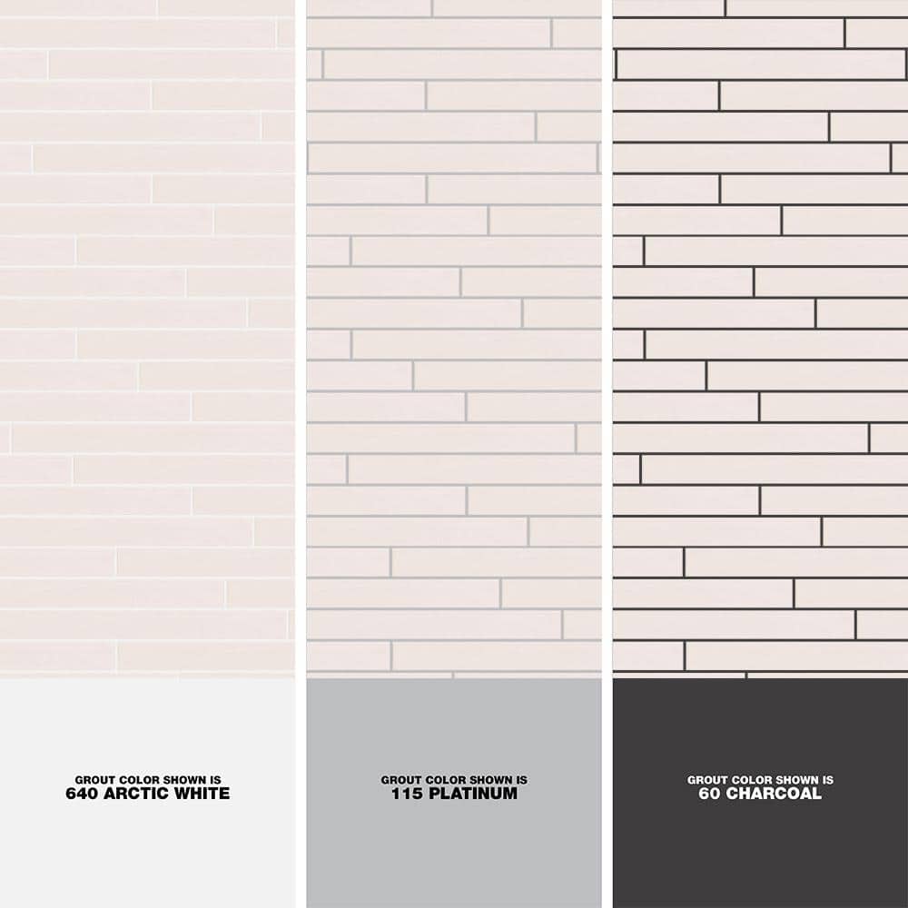 Ivy Hill Tile Nantucket 2 in. x 20 in. White Polished Ceramic Wall