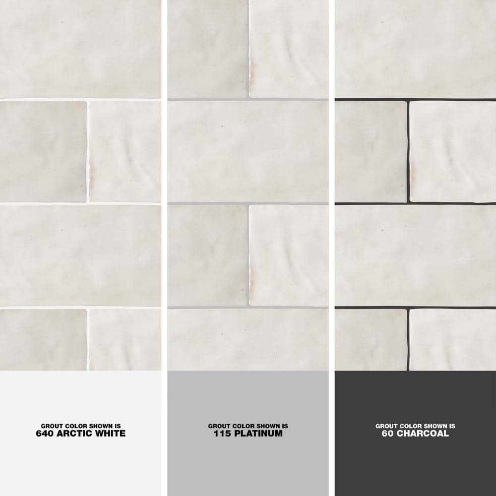 Ivy Hill Tile Kingston White 3 in. x 8 in. Glazed Ceramic Wall