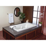Jacuzzi CETRA 60 in. x 32 in. Acrylic Rectangular Drop-In Right-Drain Whirlpool Bathtub in White