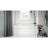 Jacuzzi CETRA 60 in. x 32 in. Acrylic Rectangular Drop-In Right-Drain Whirlpool Bathtub in White