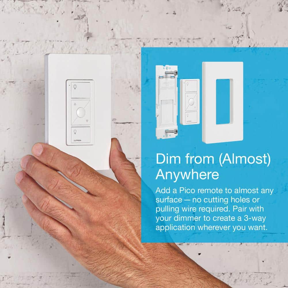 Lutron Caseta Smart Lighting Starter Kit with Smart Hub, Pico Remote, and 2 Dimmer Switches, White (CASETA-2DIMMER-BNDL)