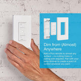Lutron Caseta Smart Lighting Lamp Dimmer for Table Lamps, 100W LED Bulbs (PD-3PCL-WH)