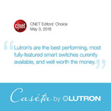 Lutron Caseta Smart Lighting Lamp Dimmer for Table Lamps, 100W LED Bulbs (PD-3PCL-WH)