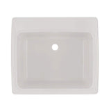 Swan Solid Surface Undermount Utility Sink, 25x22 Inch, White