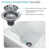 Transolid All-in-One 24.4 in x 22 in Acrylic Drop-In Laundry Sink and Cabinet with Faucet in White