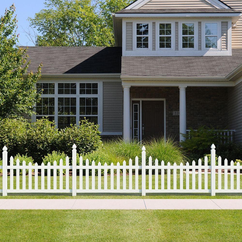 Veranda 4 in. x 4 in. White Vinyl Gothic Fence Post Top