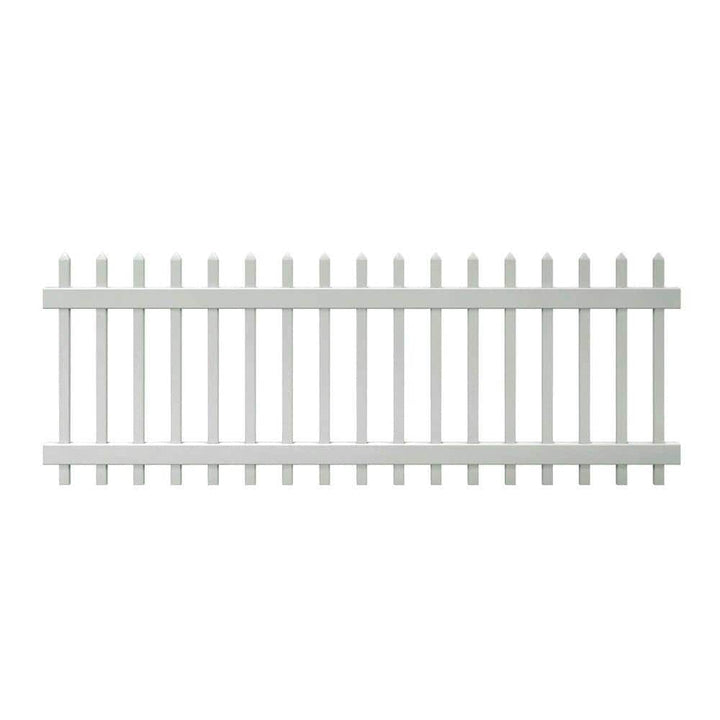 Veranda Chelsea 3 ft. x 8 ft. White Vinyl Spaced Picket Fence Panel