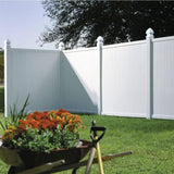 Veranda Somerset 6 ft. x 6 ft. White Vinyl Privacy Fence Panel