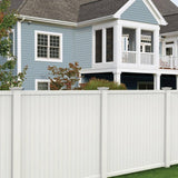 Veranda Somerset 6 ft. x 6 ft. White Vinyl Privacy Fence Panel