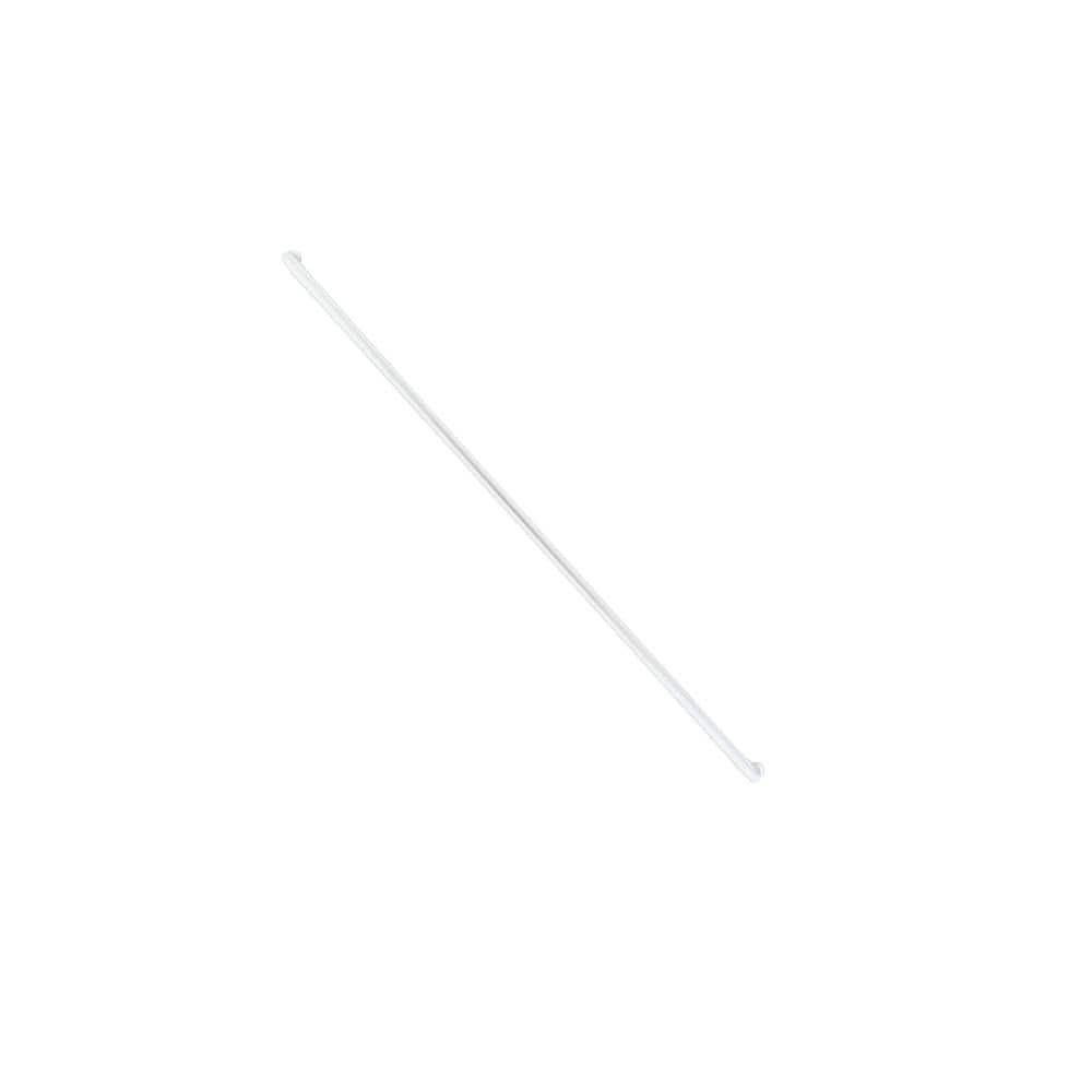 A single green leaf against a white background.