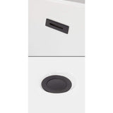 Wyndham Collection Sara 63 in. Acrylic Freestanding Bathtub with Matte Black Trim