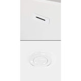 Wyndham Collection Brooklyn 60 in. Acrylic Freestanding Bathtub in White with Shiny Trim