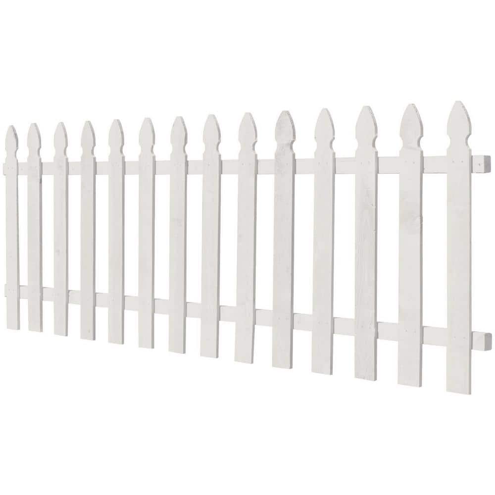 Outdoor Essentials 3-1/2 ft. x 8 ft. Cedar French Gothic Primed Fence Panel