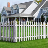 Outdoor Essentials 3-1/2 ft. x 8 ft. Cedar French Gothic Primed Fence Panel