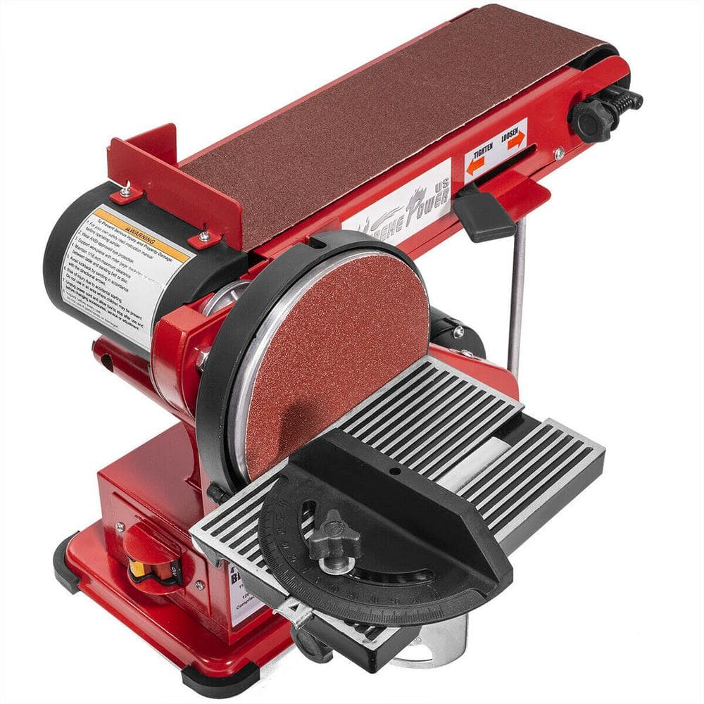 XtremepowerUS 4 in. x 36 in. Belt with 6 in. Disc Sander Corded Bencht ...