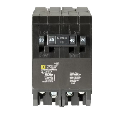 Square D Homeline 40-Amp 4-Pole Quad Circuit Breaker