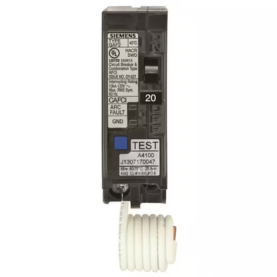 Siemens QP 20-Amp 1-Pole Combination Arc Fault Circuit Breaker